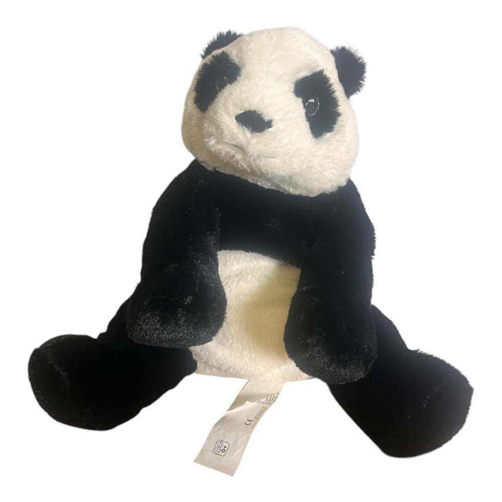 Ikea Kramig Panda Plush Stuffed Animal Black White Cuddle Cute Teddy Bear Toy 9"